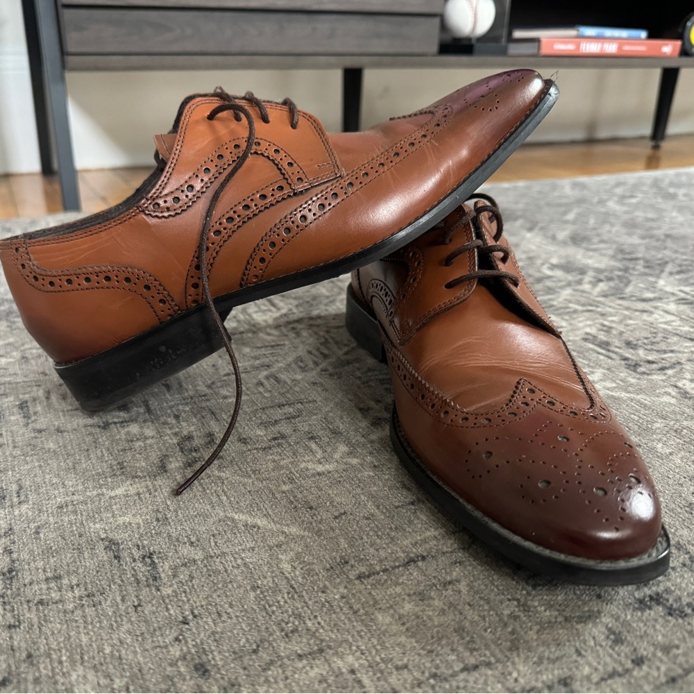 Florsheim burnt orange/brown dress shoes